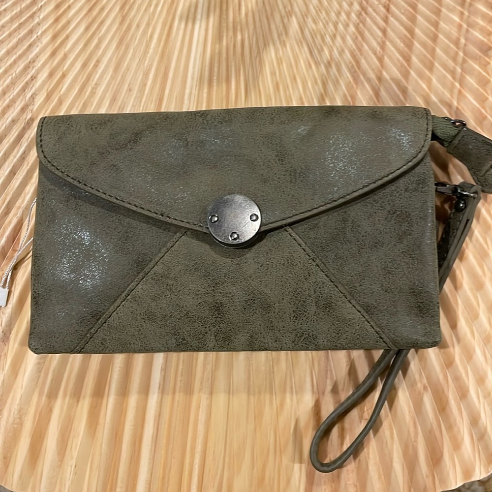 Joy Susan Leather Clutch